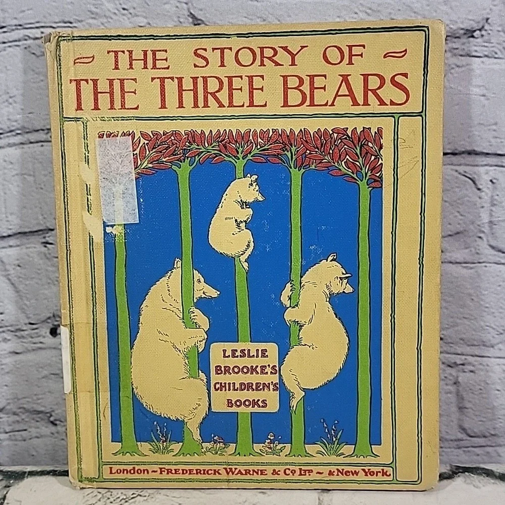 THE‎ STORY OF THE THREE BEARS (Hardcover) L Leslie Brooke Vintage Book